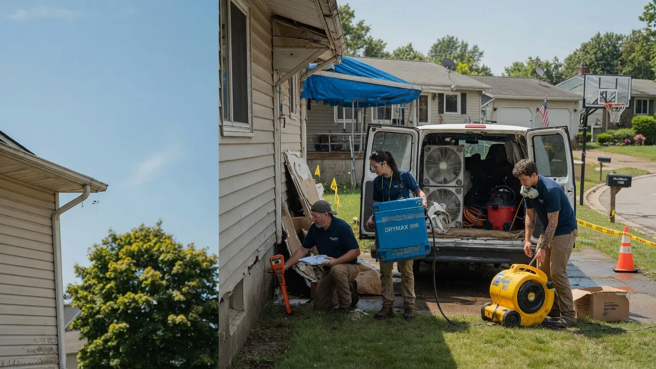 Ceiling Leak Cleanup in Illinois near me